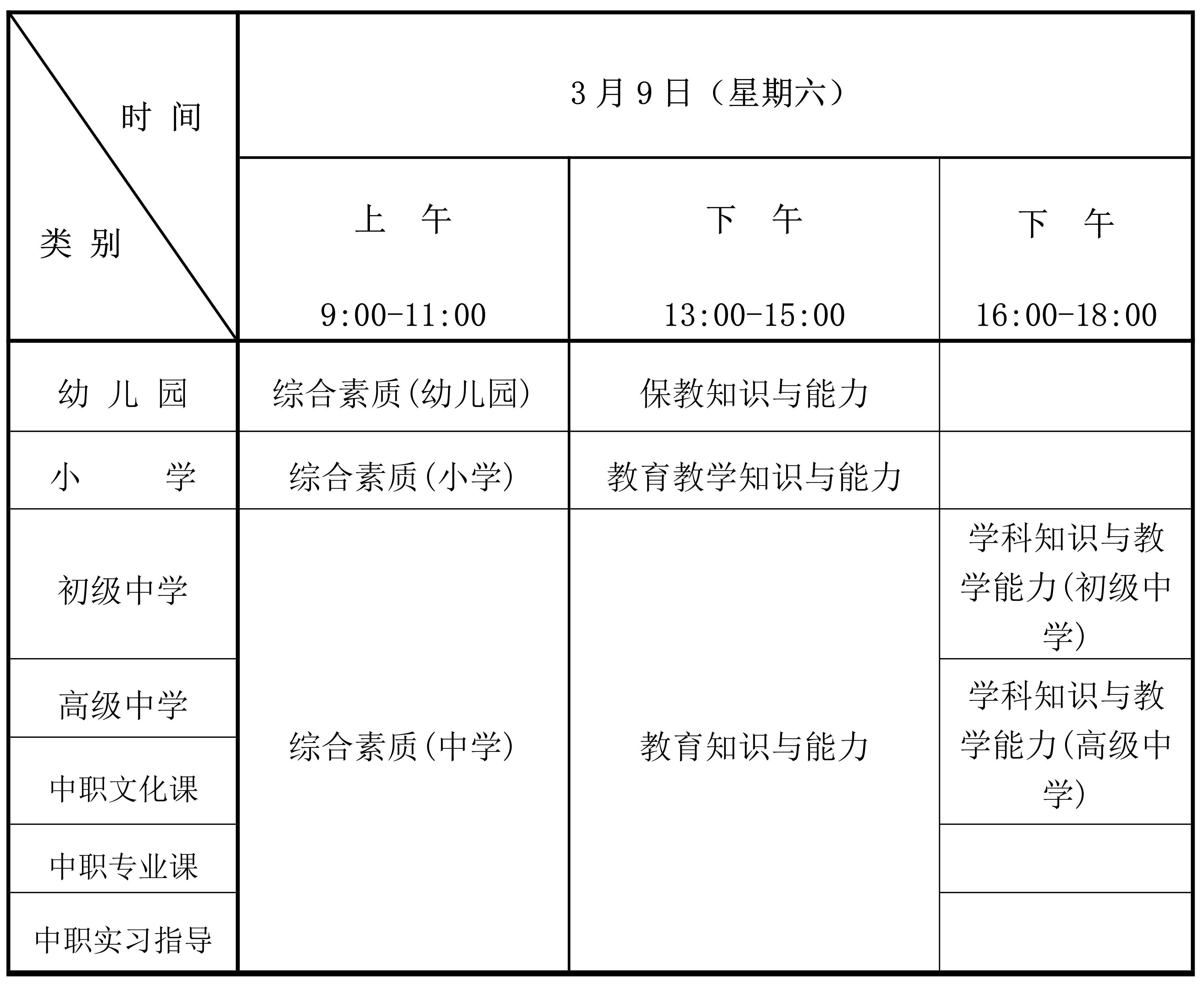 广西中小学教师资格考试笔试